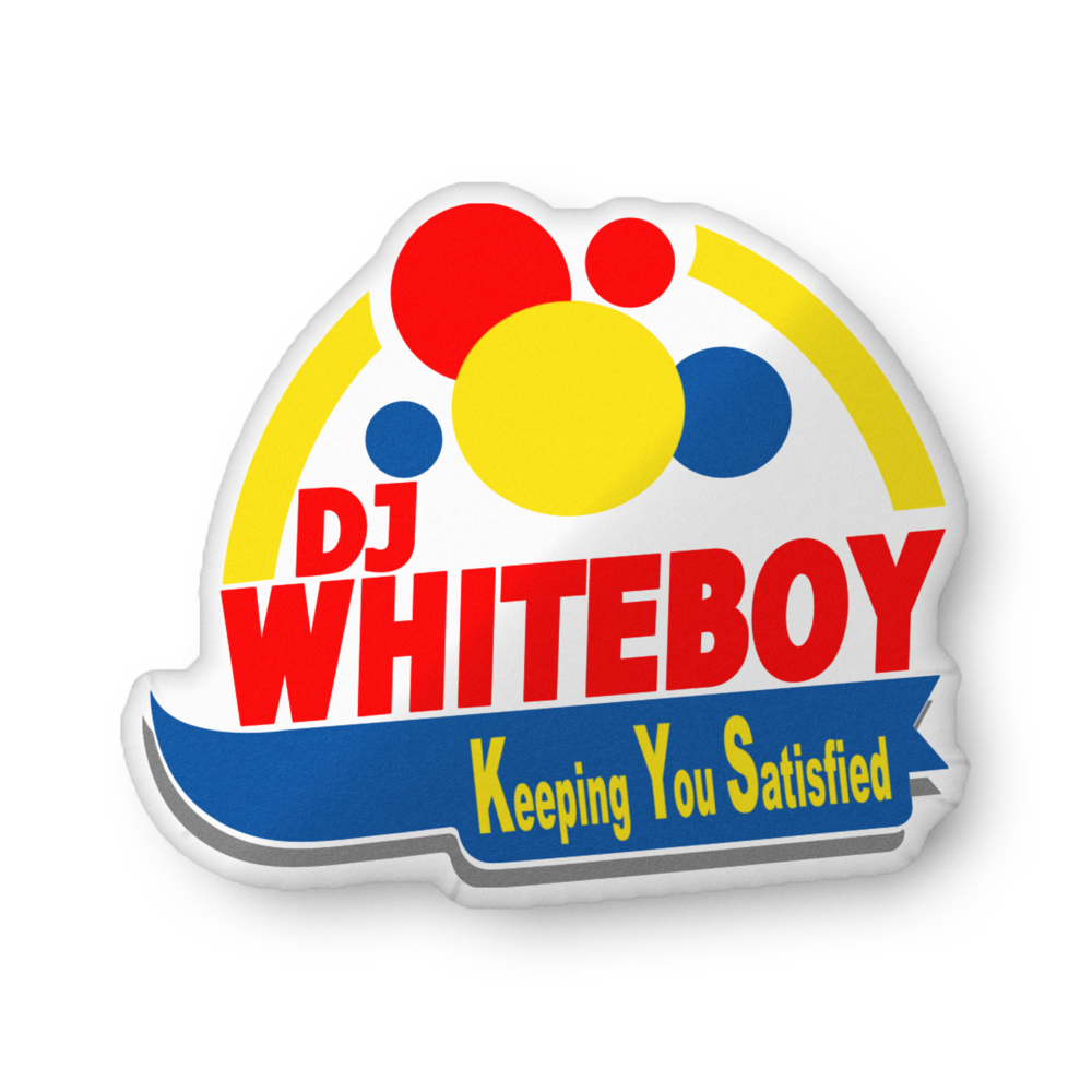 Pillow, Zipper Free. Dj WhiteBoy Classic Logo (3 Sizes Available)