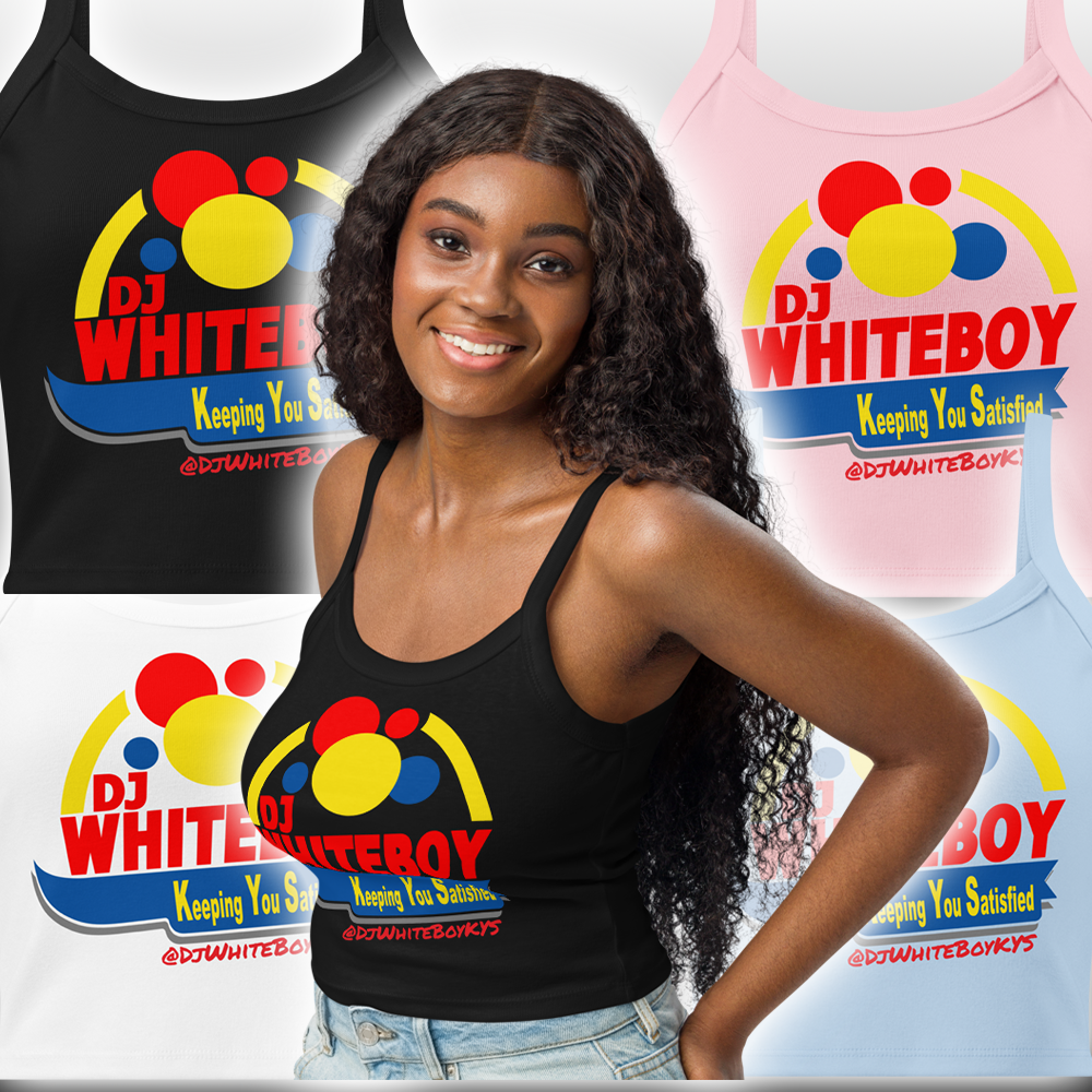 Women’s micro-rib tank top. Classic Logo