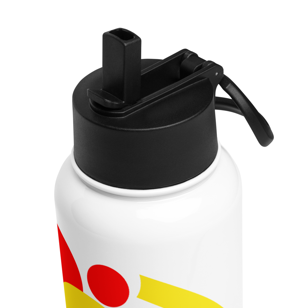 32oz Stainless Steel Water Bottle With A Straw Lid Classic Logo