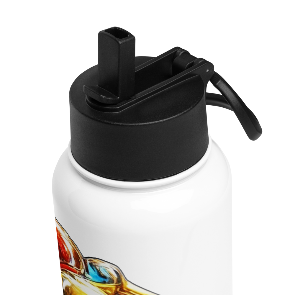 *Drip Logo Series* 32oz Stainless Steel Water Bottle With A Straw Lid.