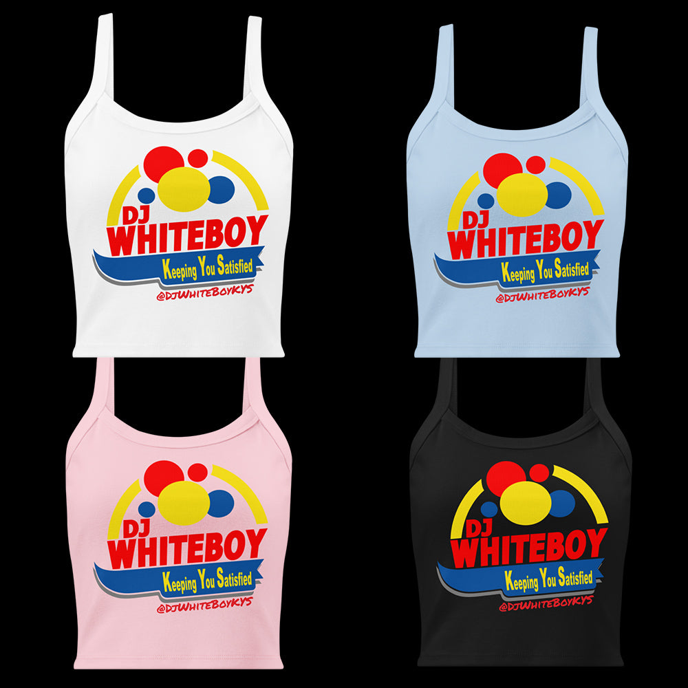 Women’s micro-rib tank top. Classic Logo