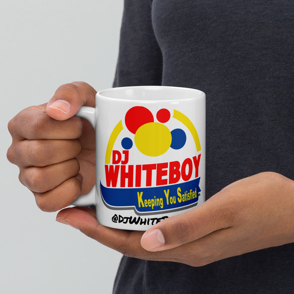11oz Coffee Mug, White glossy. Classic Logo